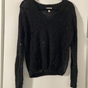 Silence and noise Black sequin sweater from Urban Outfitters